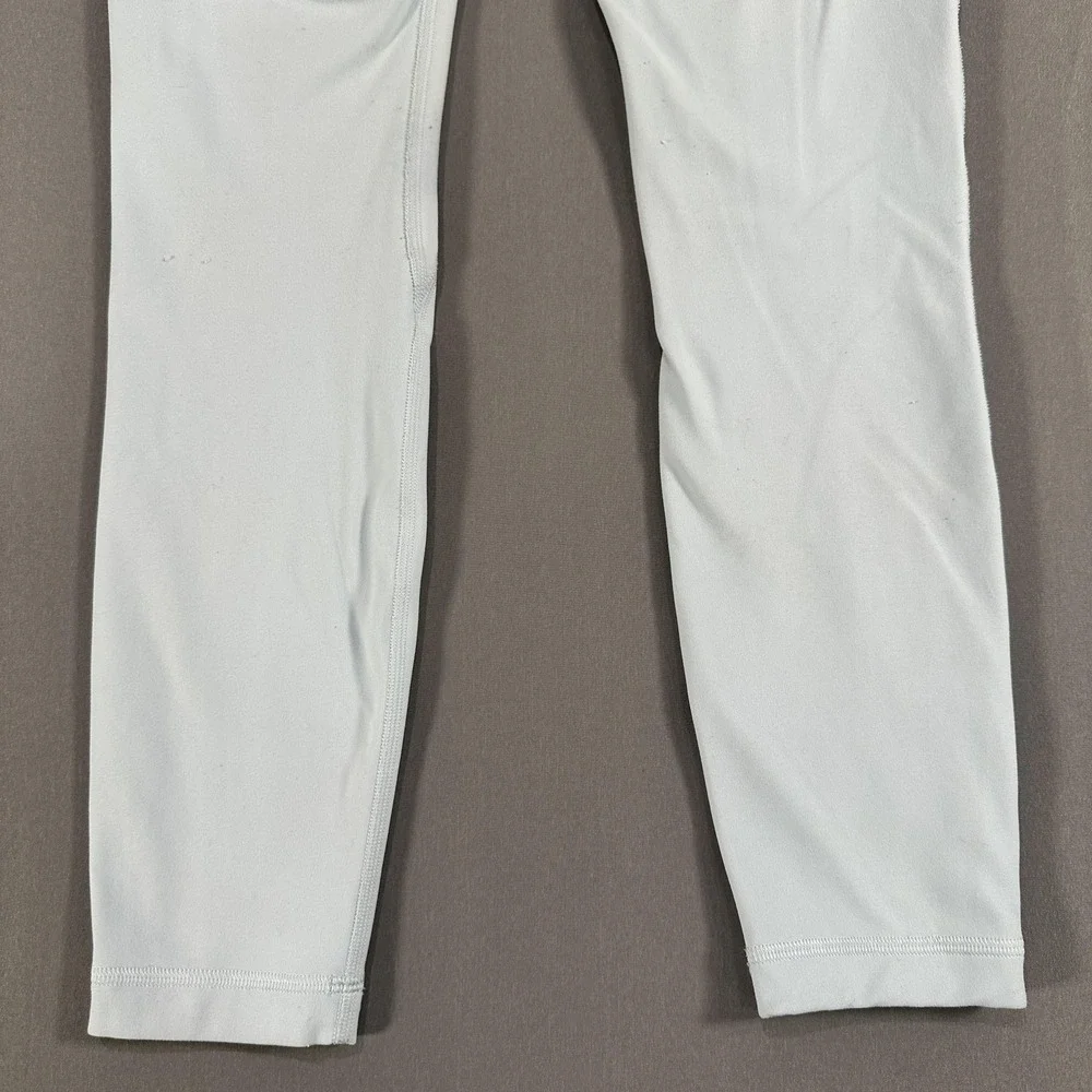 Lululemon Leggings Womens 4 Blue High Rise Ankle Yoga Athletic Stretch Workout